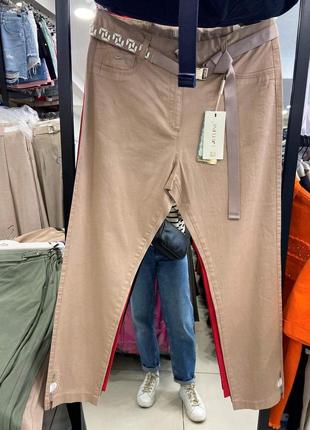 Летние тонкие бежевые брючки, стрейч, турция, качество.