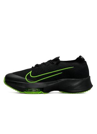 Мужские кроссовки nike air zoom tempo next% all black green