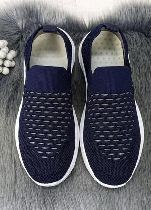 Кросівки жіночі текстильні сині весняно-літні dago 41476 фото