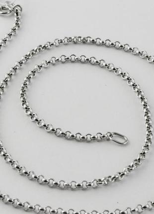 Срібний ланцюг 5,6 гр, 45 см, плетіння ролло  срібло 925 проба.