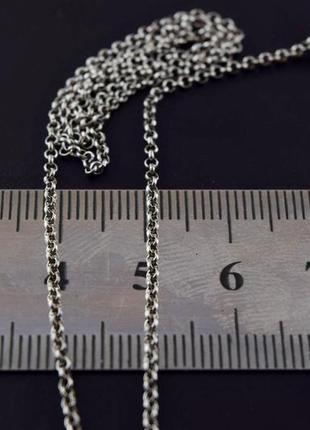 Срібний ланцюг 2,06 гр, 40 см, плетіння ролло  срібло 925 проба.4 фото