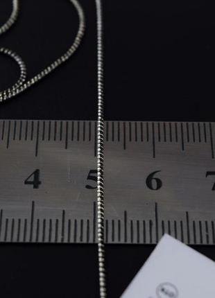 Срібний ланцюг 2,58 гр,40см, плетіння снейк  срібло 925 проба.3 фото