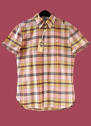 Новая стильная мужская рубашка в клеточку next. размер s.