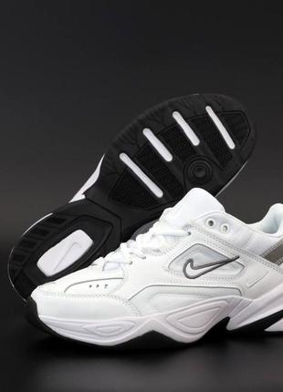 Білі кросівки nike m2k tekno white (кросовки найк м2к текно чоловічі та жіночі розміри)