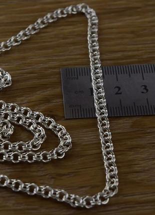 Серебряная цепь бисмарк 14,46 гр,60 см серебро 925 проба6 фото