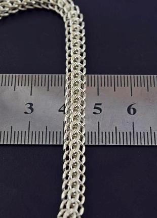 Серебряный браслет  венецианка  11,11 гр 19 см серебро 925 проба.7 фото