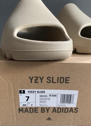 Тапочки adidas yeezy slide pure5 фото