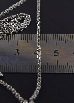 Серебряная цепь 5,54 гр, 55см, плетение якорное серебро 925 проба.4 фото