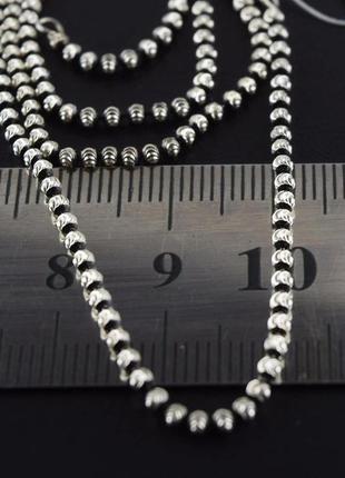 Серебряная цепь 4,83 гр, 40 см, плетение якорное серебро 925 проба.6 фото