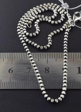 Срібний ланцюг 4,83 гр, 40 см, плетіння якорне  срібло 925 проба.3 фото