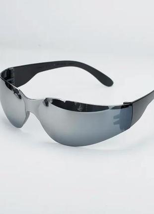 Окуляри !уцінка! очки uv400 спортивні спорт шик чорні срібло темні сонцезахисні стильні модні нові1 фото