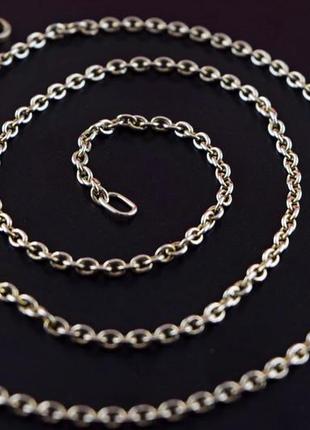 Серебряная цепь 5,42 гр,50 см, плетение якорное серебро 925 проба.