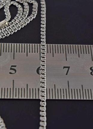 Срібний ланцюг 2,20 гр, 50 см, плетіння лав,  срібло 925 проба.3 фото