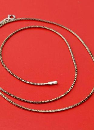 Серебряная цепь 4,17 гр,45 см, плетение снейк серебро 925 проба.