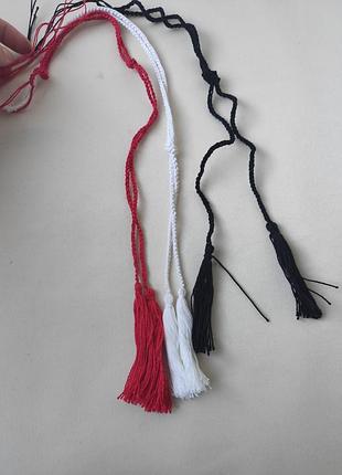 Китиці, зав'язки до сорочки вишиванки, кутасики