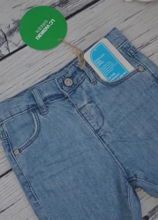 18-24 м 86-92 см нові фірмові джинсові шорти з рваною бахромою lc waikiki вайкікі8 фото