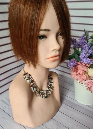 Полупарик накладка топпер 100% натуральный волос