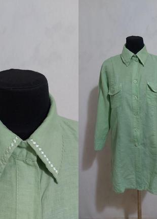 Рубашка из смесового льна kingfield