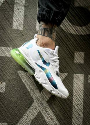 Мужские кроссовки nike air max 270 react 20 summit white/multi-color#найк