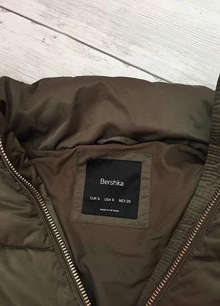 Стьобаний куртка пуховик оверсайз об'ємна коротка укорочена bershka4 фото