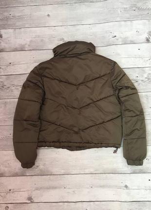 Стьобаний куртка пуховик оверсайз об'ємна коротка укорочена bershka6 фото