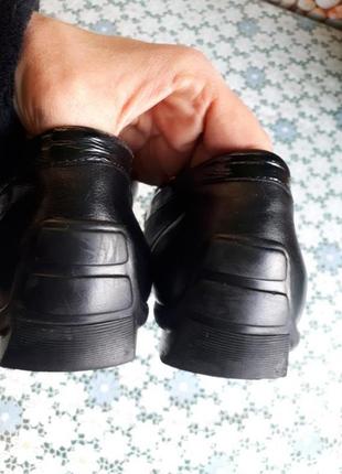 Ортопедические кожаные боендовые туфли5 фото