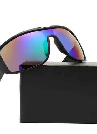Окуляри очки uv400 маска великі темні спорт вело сонцезахисні стильні модні нові2 фото