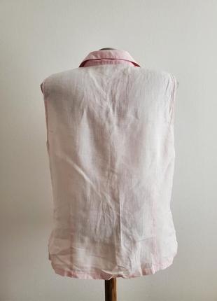 Шикарна брендова льняна блузка5 фото