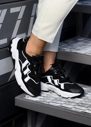 Кроссовки adidas ozweego black white