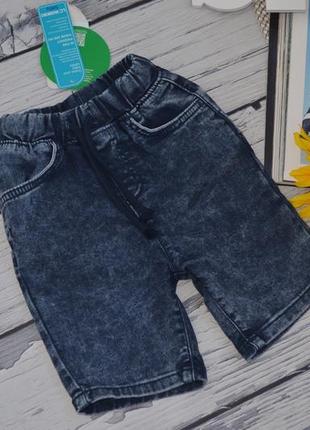 12-18/18-24 см нові фірмові джинсові шорти для хлопчика з еластичною талією варені lc waikiki5 фото