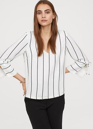 Блузка в полоску h&m р.s hm