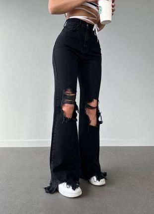 Стильные джинсы палаццо