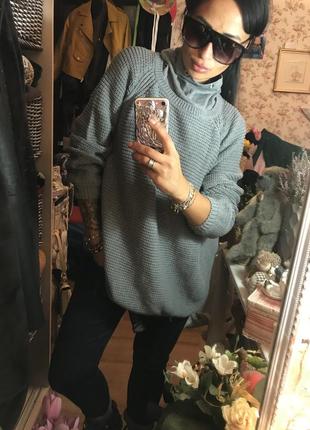 Стильный серый свитер оверсайз2 фото