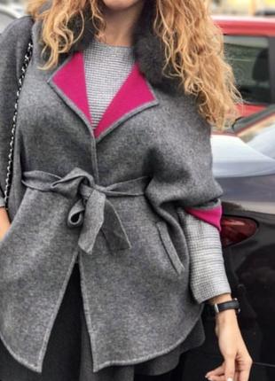 Креативное демисезонное пальто/кардиган