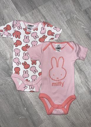 Бодики miffy, 3-6мес1 фото