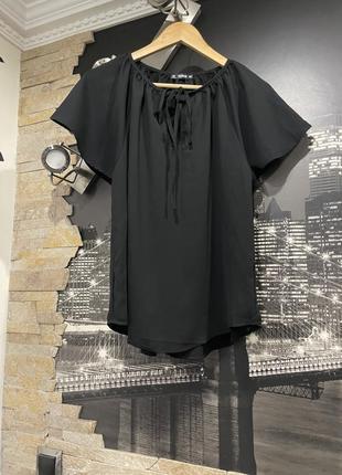 Женская блуза черная shein2 фото