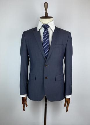 Мужской шерстяной пиджак блейзер hugo boss shaft2 super 100 wool blazer