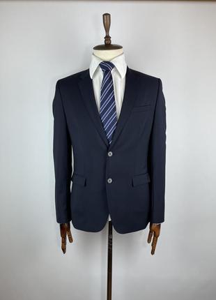 Мужской шерстяной пиджак блейзер hugo boss marlane aldon s extra slim fit wool blazer1 фото