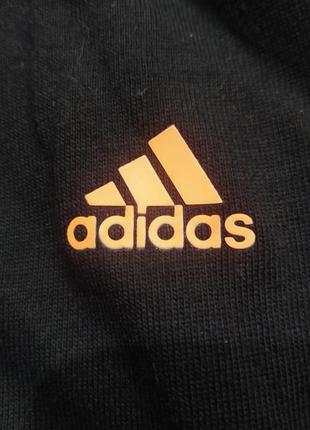 Adidas женская фитнес майка черно оранжевого цвета размер m9 фото