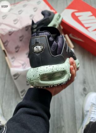 Мужские кроссовки текстильные nike air max terrascape plus black/white/green2 фото