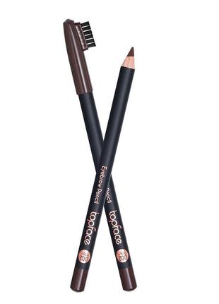 Олівець для брів зі щіточкою topface "eyebrow pencil" 02