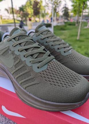 Мужские кроссовки цвета хаки в сетку nike zoom pegasus 🆕 найк3 фото