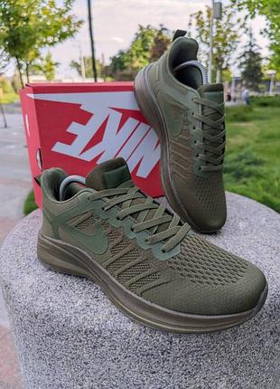 Мужские кроссовки цвета хаки в сетку nike zoom pegasus 🆕 найк9 фото
