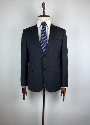 Чоловічий вовяний піджак блейзер armani collezioni m line wool striped blazer