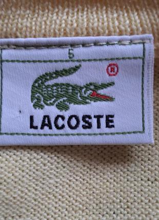 (1022) чудовий вовняний жилет lacoste унісекс6 фото