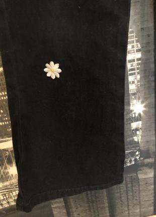 Стильные чёрные брюки для девочки 2