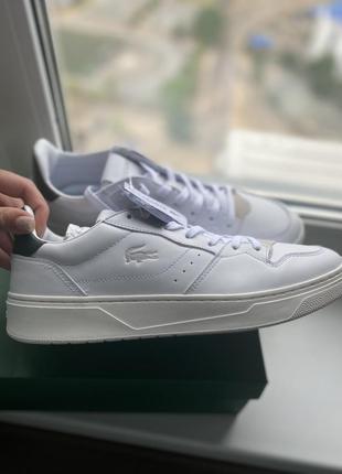 Стильні кросівки кеди lacoste court-lisse leather sneakers6 фото