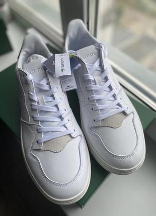 Стильні кросівки кеди lacoste court-lisse leather sneakers5 фото