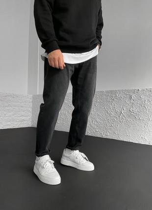 Мужские джинсы мом черные / качественные брюки брюки для мужчин