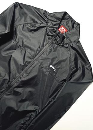 Ветровка тонкая мужская чёрная slazenger (складывается а карман) размер - m.4 фото